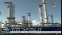Inauguran construcción de planta de gas natural licuado en Bolivia