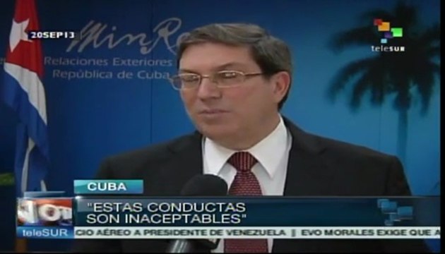 Canciller cubano condena negativa de EE.UU. a sobrevuelo venzolano