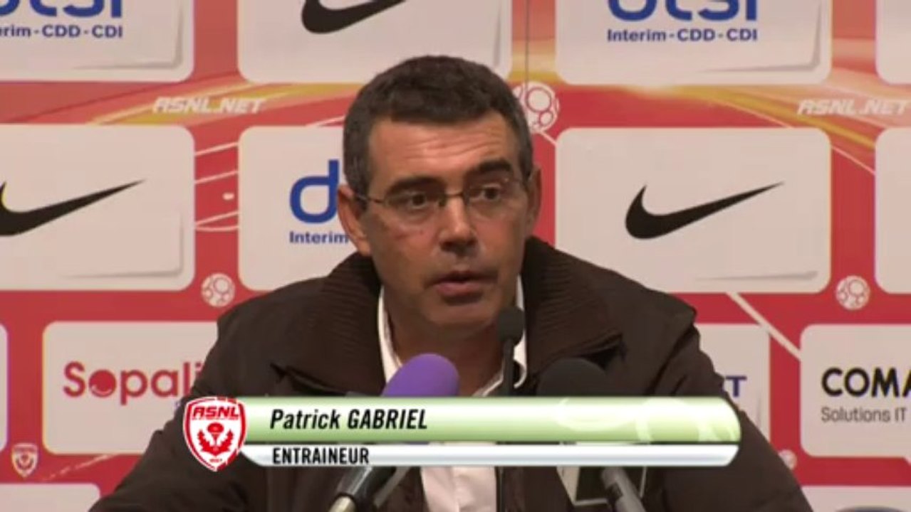 Conférence de presse AS Nancy-Lorraine - ESTAC Troyes (2-1) : Patrick GABRIEL (ASNL) - Jean-Marc FURLAN (ESTAC) - 2013/2014