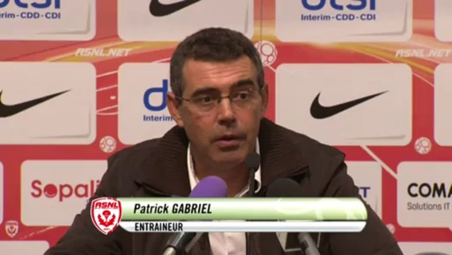 Conférence de presse AS Nancy-Lorraine - ESTAC Troyes (2-1) : Patrick GABRIEL (ASNL) - Jean-Marc FURLAN (ESTAC) - 2013/2014
