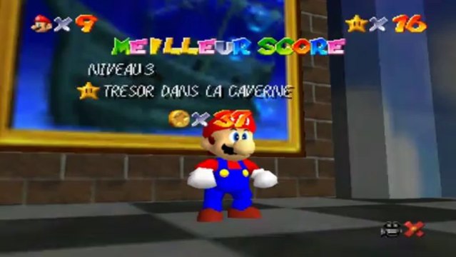Super Mario 64 - Baie des Pirates - Etoile 3 : Trésor de la caverne