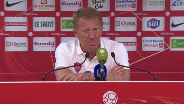 Conférence de presse Stade Brestois 29 - CA Bastia (2-0) : Alex DUPONT (SB29) - Stéphane ROSSI (CAB) - 2013/2014
