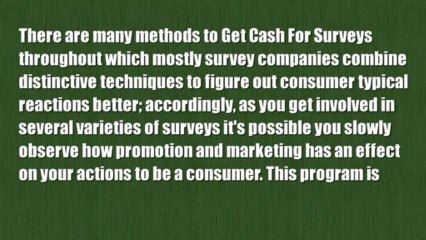 Get Cash For Surveys
