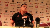 Rugby Top 14 - Antoine Tichit réagit après Oyonnax - Stade Français