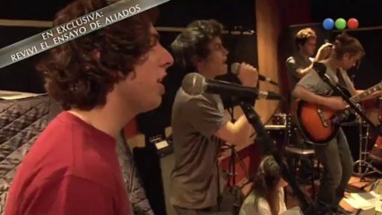 Sentí más del ensayo de Aliados para Radio Disney