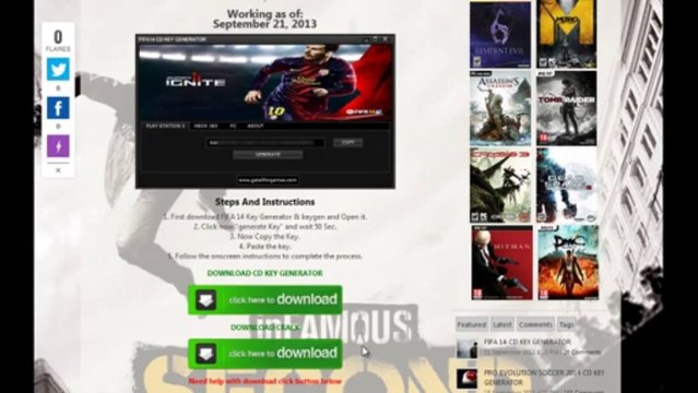 FIFA 14 Cd Key ( product, serial, activation keys - numbers)
