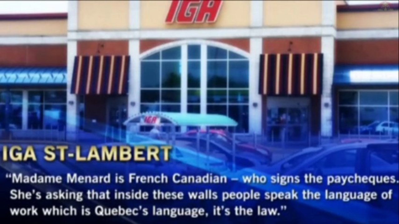 IGA - Employees must speak French 01