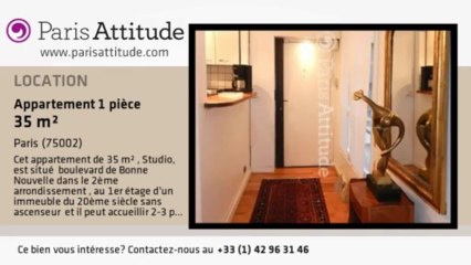 Appartement Studio à louer - Grands Boulevards/Bonne Nouvelle, Paris - Ref. 3974