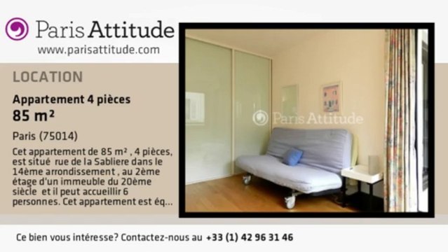 Appartement 3 Chambres à louer - Plaisance/Pernety, Paris - Ref. 6564