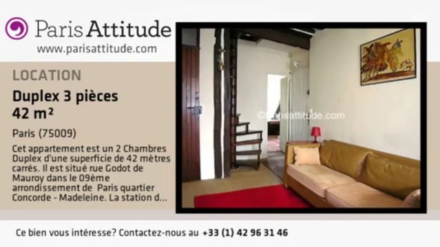 Duplex 2 Chambres à louer - Madeleine, Paris - Ref. 172