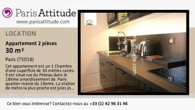 Appartement 1 Chambre à louer - Jules Joffrin - Mairie du 18ème, Paris - Ref. 4931