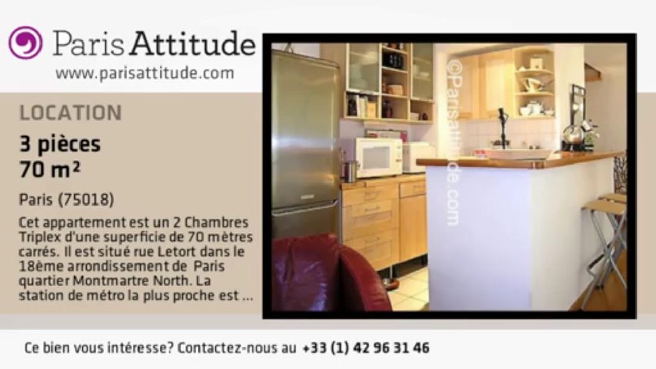 Triplex 2 Chambres à louer - Jules Joffrin - Mairie du 18ème, Paris - Ref. 3987