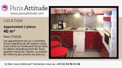 Appartement 1 Chambre à louer - Jules Joffrin - Mairie du 18ème, Paris - Ref. 4317