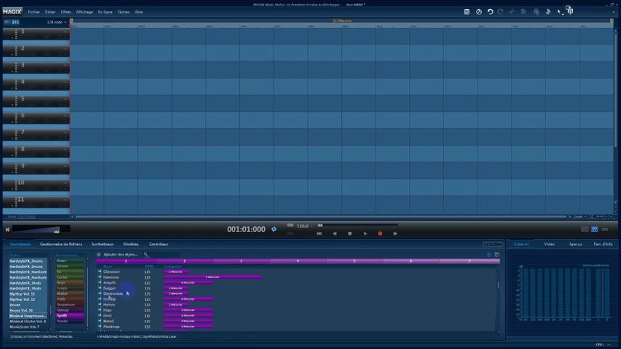 Création de Musique | Tuto n°2 en français | Magix music maker