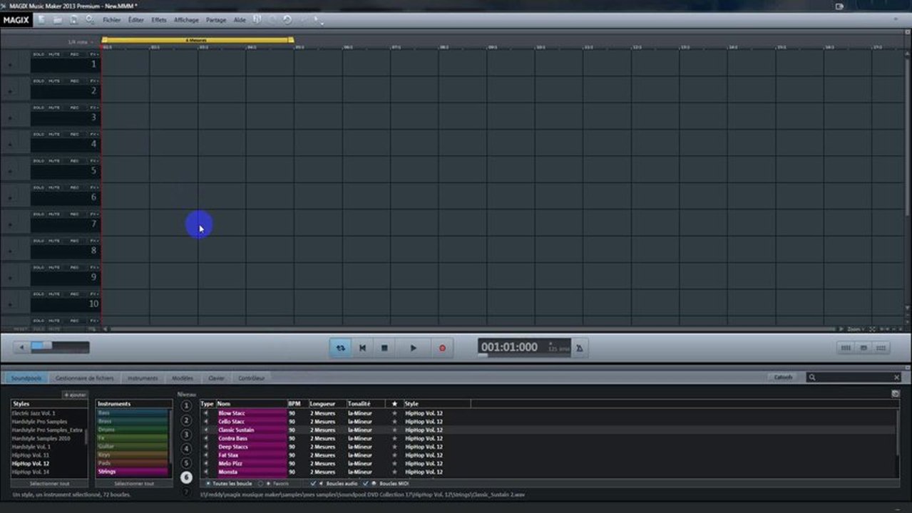 Création de Musique | Tuto n°3 en français | Magix music maker 2013