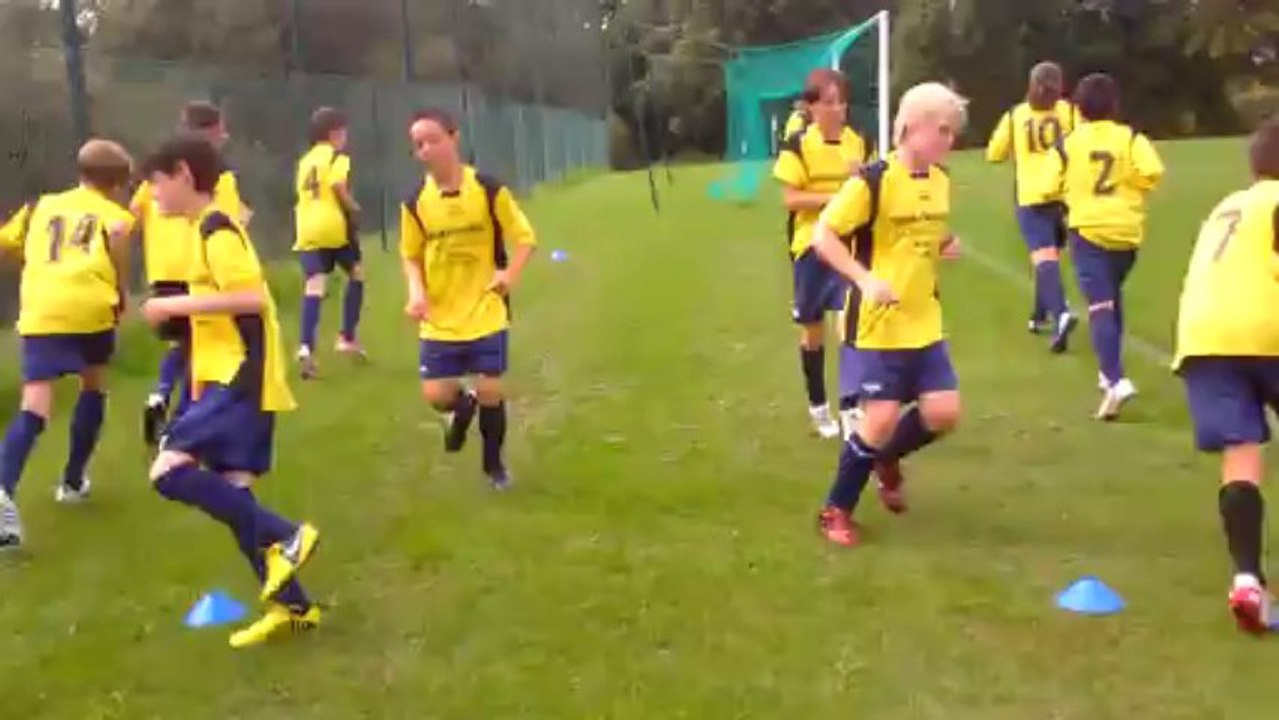 Echauffement U15 B 21 septembre