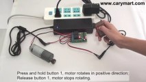 2 Channel Momentary Remote Switch Controls DC Motor to Rotate