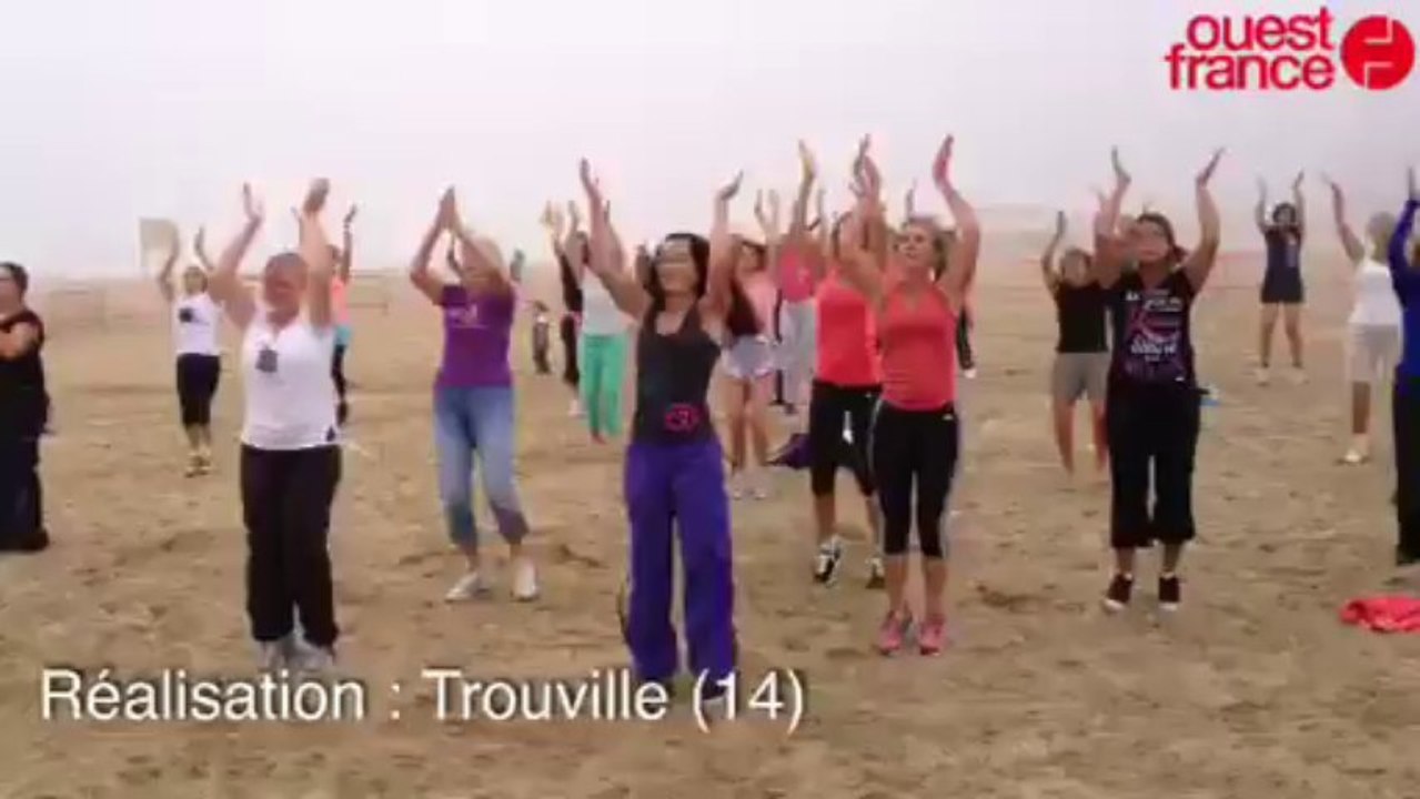 Trouvillaise : une séance de fitness sur la pla...