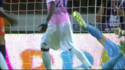 But Daniel WASS (74ème) - Evian TG FC - Montpellier Hérault SC (2-2) - 2013/2014