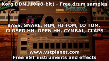 Korg DDM-110 - Free drum samples - vstplanet.com