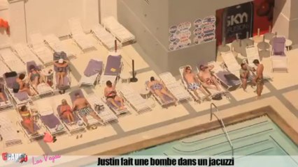 Justin fait une bombe dans un jacuzzi - C'Cauet sur NRJ