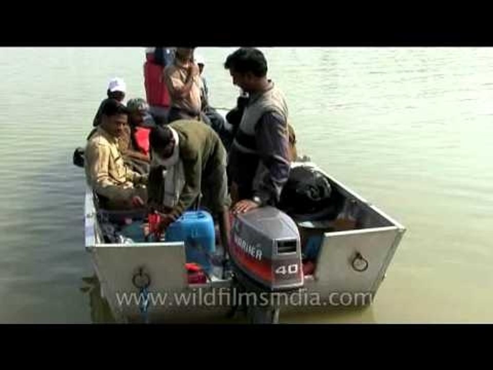 Steam boat carrying passengers