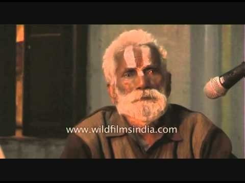 Sadhus performing bhajans during Ardh Kumbh at Prayaga in 2007