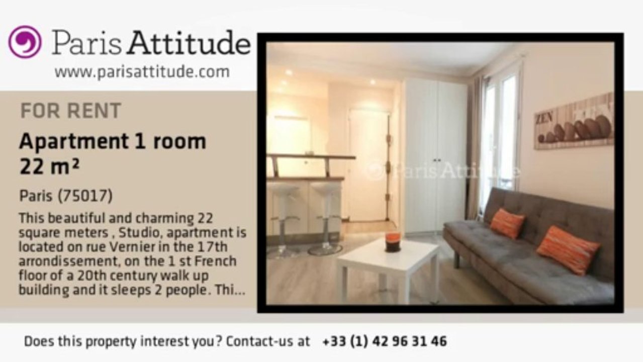 Studio Apartment for rent - Porte de Champerret, Paris - Ref. 8911