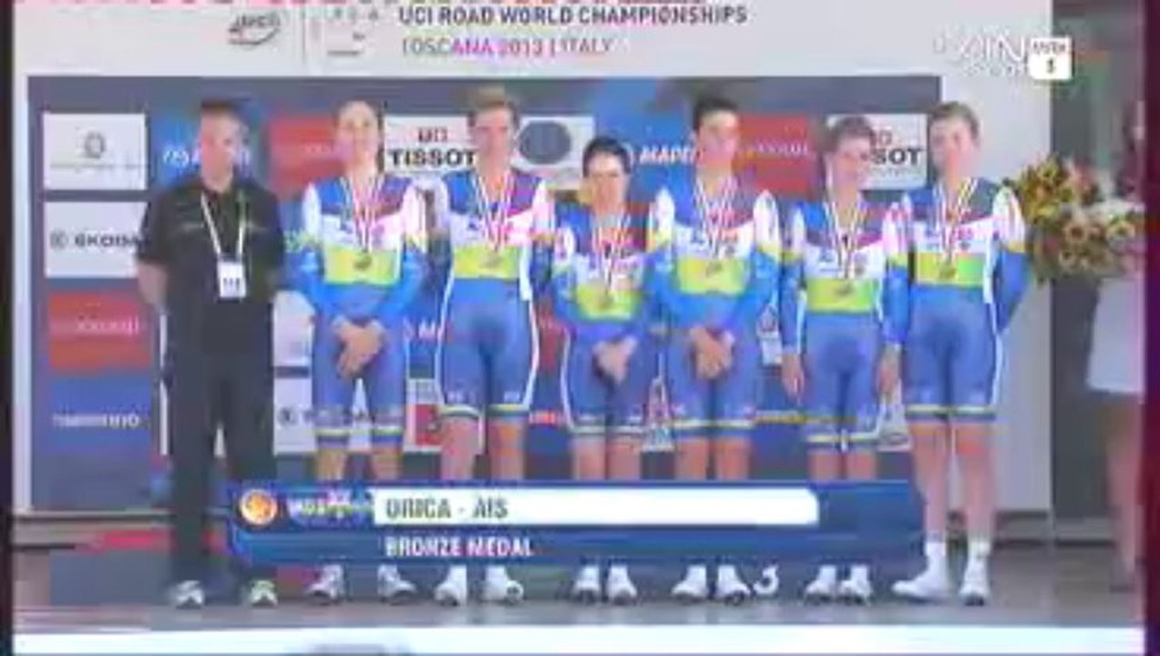 Mondiaux 2013 CLM Dames par Equipes