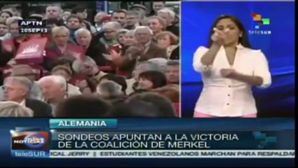 Pide candidata Merkel apoyo de los alemanes para reelegirse