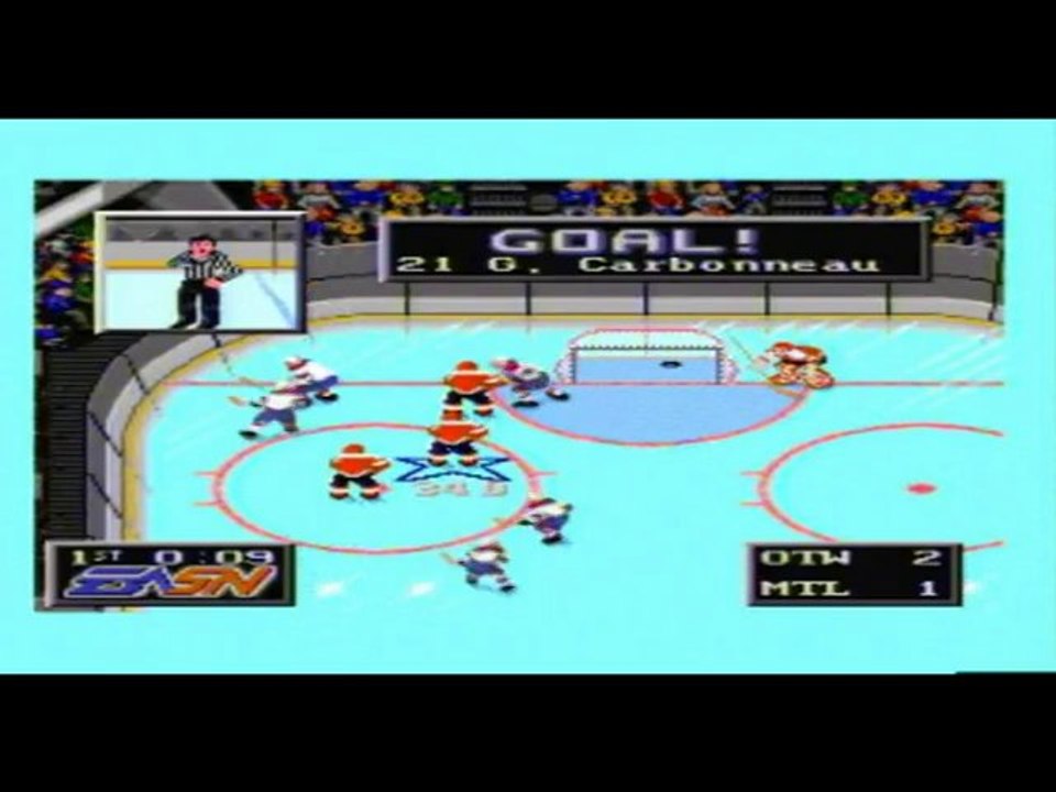 Mega Drive - NHLPA 93 - Ottawa vs Montreal - Round 1 - Game 1