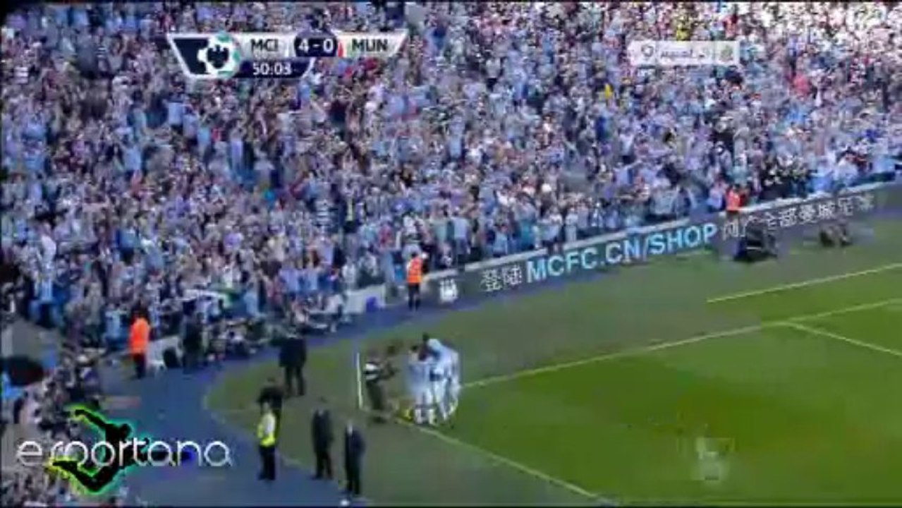 الهدف الرابع مانشتسر سيتى - مانشستر يونايتد