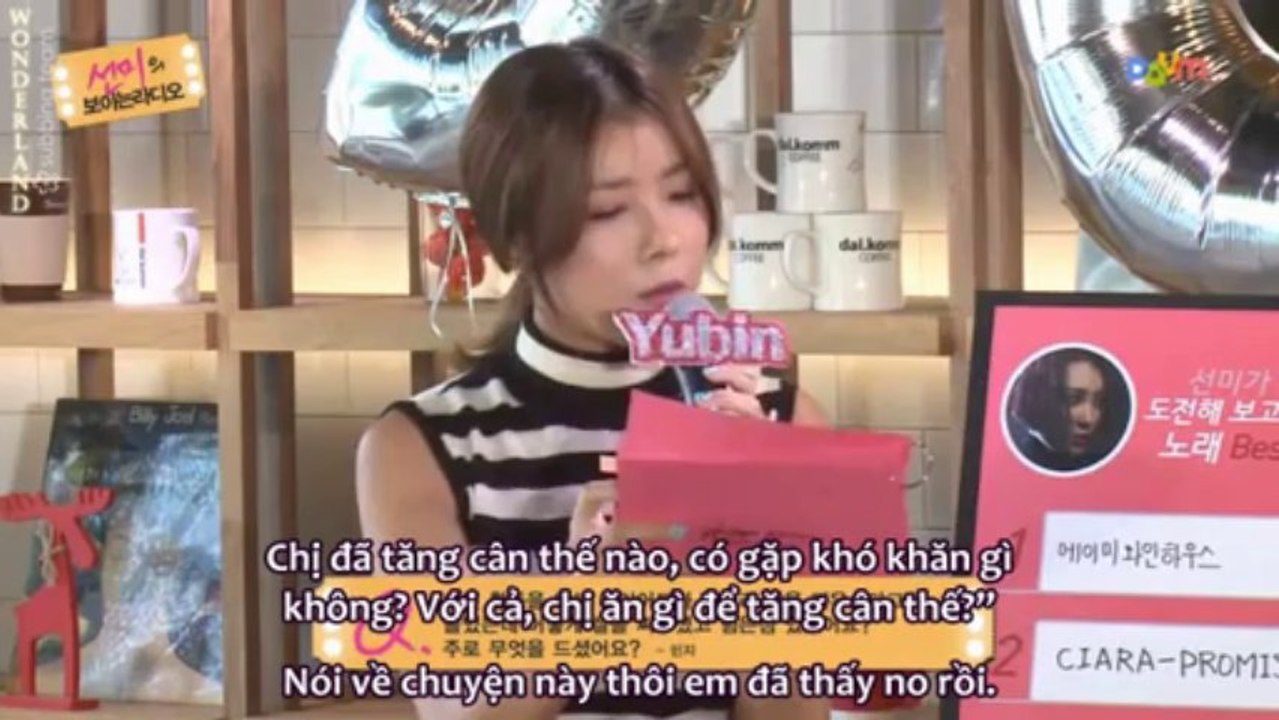 {WLVN Vietsub} 130826 SunMi with YuBin (MC) @ Daum Open Studio Live Chat