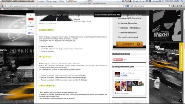 Permis Moto 2013 : Fiche Moto n°11