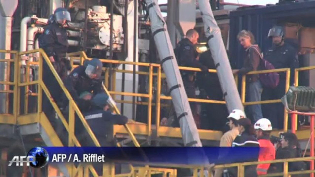 Gaz de schiste: action d'opposants sur le forage de Jouarre