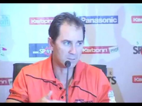 Perth Scorchers coach Justin Langer press conference