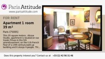 Alcove Studio Apartment for rent - Quartier Latin/St Michel, Paris - Ref. 4180