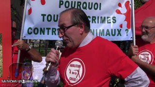 Rassemblement anti chasse + discours de Gérard CHAROLLOIS (21.09.2013)
