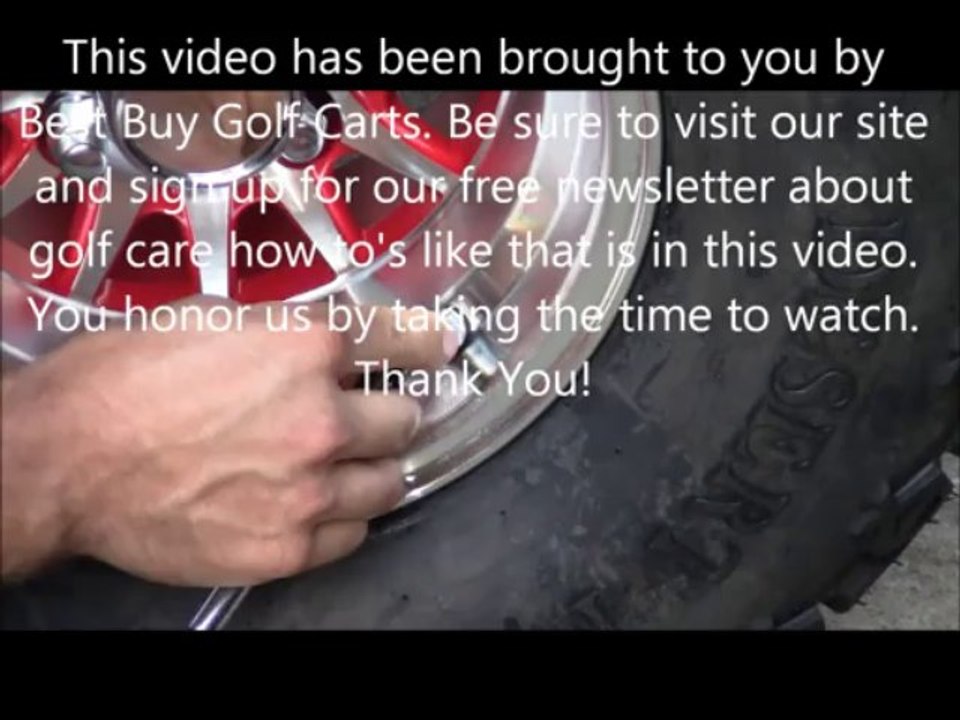 Checking The Air Pressure In Your Golf Cart Tires