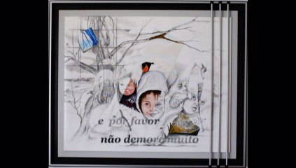 Anjos entre nós - pintura de Henrique Romano