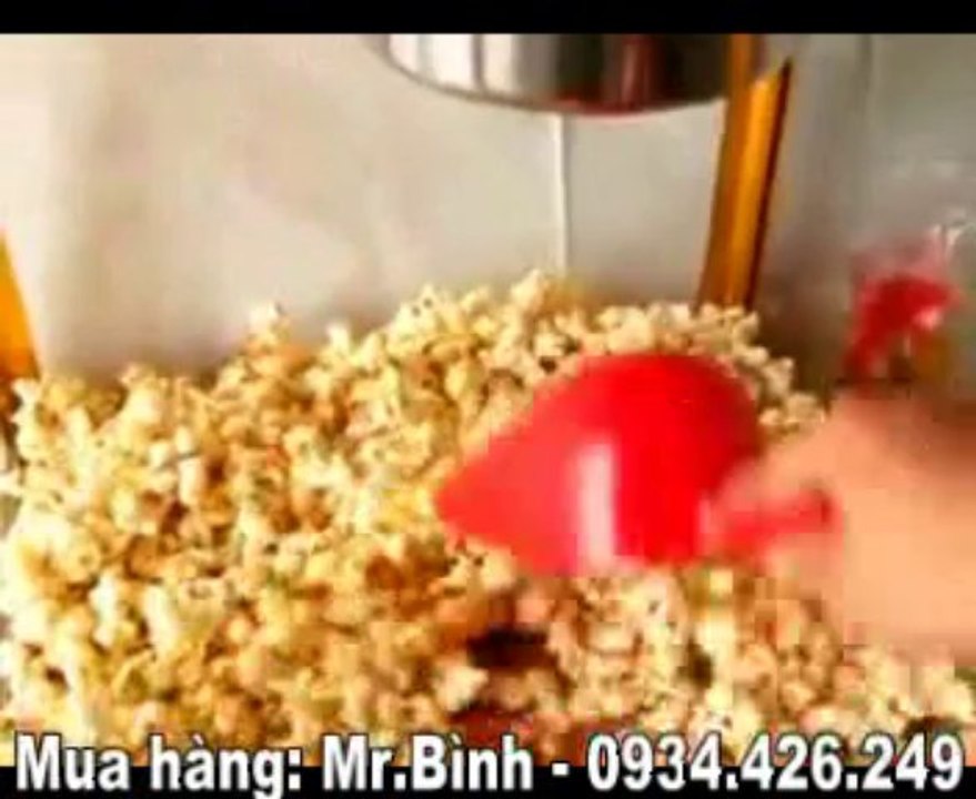 Máy nổ bắp rang bơ - Máy làm bắp rang bơ - Hướng dẫn làm bắp rang bơ