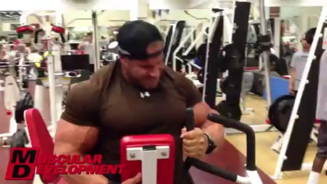 JAY CUTLER - BACK WORKOUT 3 WEEKS OUT 2013 MR OLYMPIA