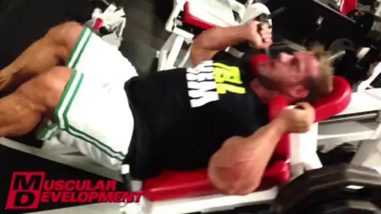 JAY CUTLER - LEGS WORKOUT 2.5 WEEKS OUT  2013 MR OLYMPIA