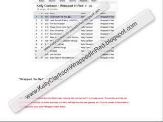 Kelly Clarkson Wrapped In Red Album Leak