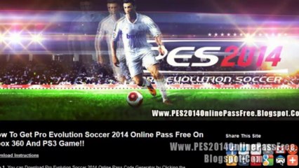 Free Online Pass Code For Pro Evolution Soccer 2014 Game - Tutorial