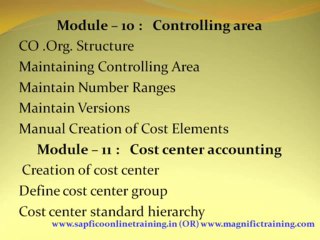 SAP FINANCIAL ACCOUNTING AND CONTROLLING ONLINE TRAINING AND PALCEMENTS | MAGNIFIC TRAINING