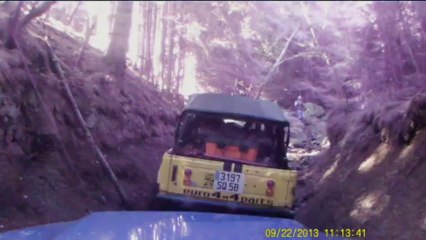 Rando Ambert le 21/22/09.2013 vue embarqué du Suzuki LJ80