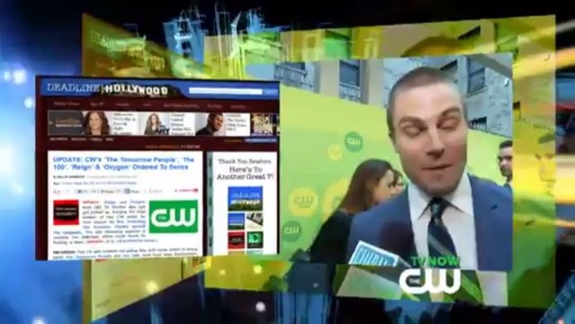 2013.06.05 Stephen Amell & Robbie Amell CW Upfront-CelebTV