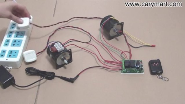 4-Channel DC Remote Controller Controls 2 AC Motors