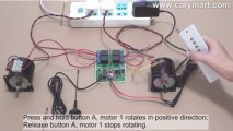 Long Range 4-Channel DC Remote Control Switch for 2 AC Motors' Rotation